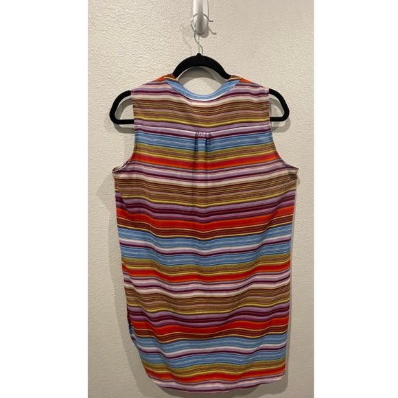 FIG AND FLOWER Multicolor Striped Sleeveless Blouse - Picture 3 of 3